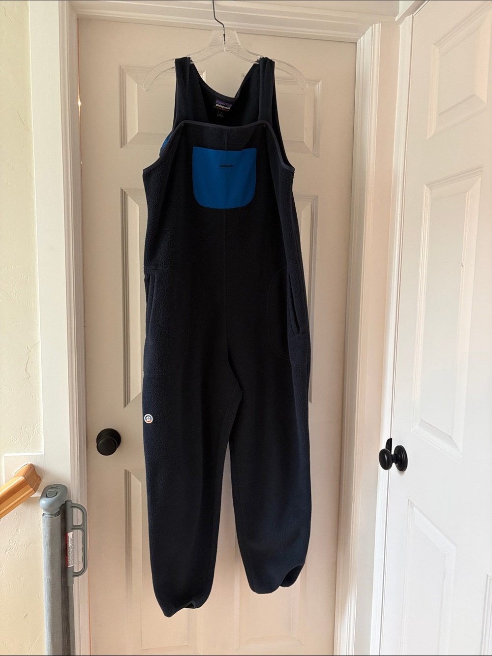 Patagonia Women’s Synchilla Overalls Jumpsuit Navy Large